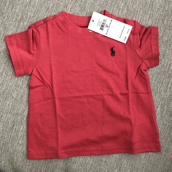 🌟3/$25 SALE🌟 NWT Ralph Lauren Red T-shirt - 6 M - Picture 1 of 2
